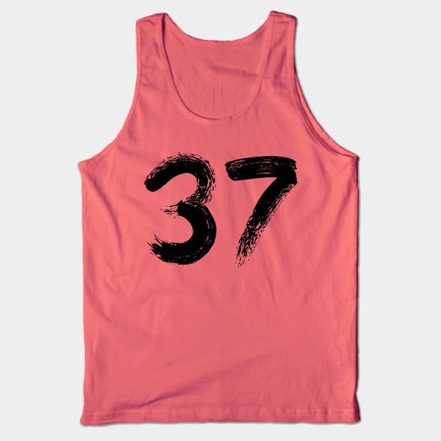 Number 37 Tank Top by Erena Samohai